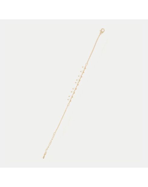 Celine goud/witte roestvrijstalen armband