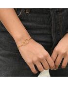 Clarisse gouden roestvrijstalen armband