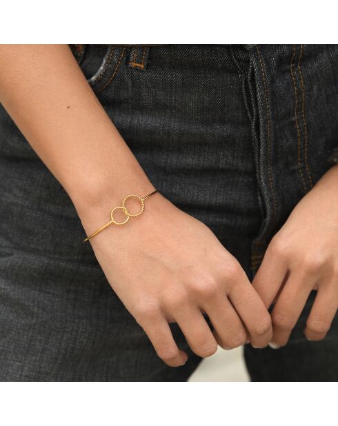 Clarisse gouden roestvrijstalen armband