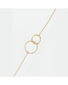 Clarisse gouden roestvrijstalen armband