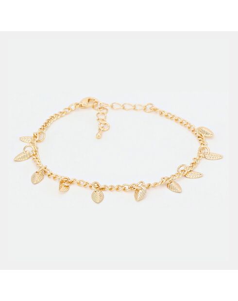 Brazalete de acero inoxidable dorado Clementine