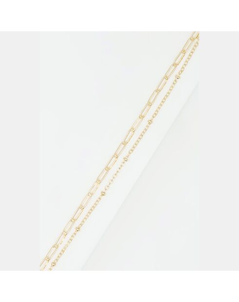 Brazalete Diane de acero inoxidable dorado