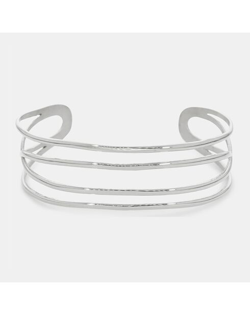 Evangeline Armreif aus Edelstahl, silberfarben