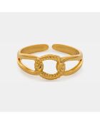 Bague ajustable Georgia Acier Inoxydable dorée