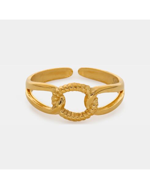 Bague ajustable Georgia Acier Inoxydable dorée