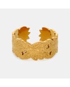 Bague ajustable Honorine Acier Inoxydable dorée