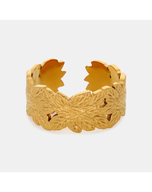 Bague ajustable Honorine Acier Inoxydable dorée