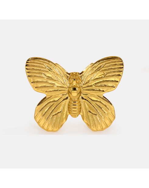 Ilona roestvrijstalen gouden verstelbare ring