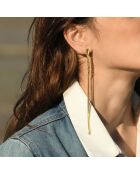 Boucles d'oreilles Lisa Acier Inoxydable dorées