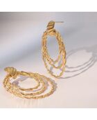 Boucles d'oreilles Livia Acier Inoxydable dorées