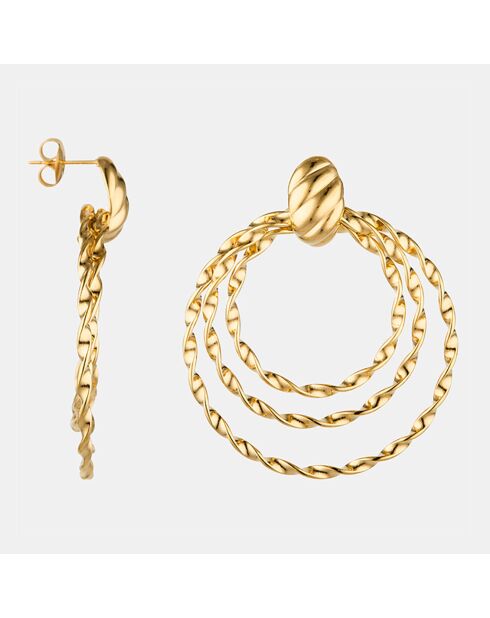 Boucles d'oreilles Livia Acier Inoxydable dorées