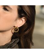 Myriam Ohrringe aus goldfarbenem Edelstahl