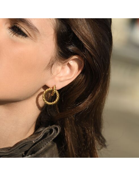 Myriam Ohrringe aus goldfarbenem Edelstahl