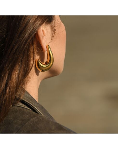 Boucles d'oreilles Nadege Acier Inoxydable dorées