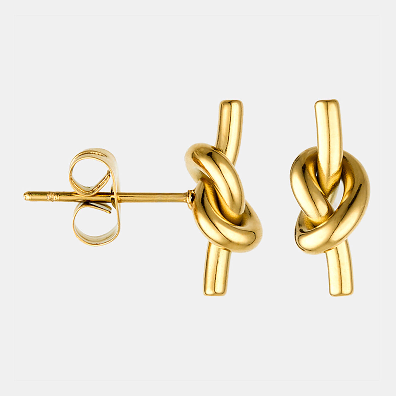 Petites créoles dorées artisanales acier inoxydable pendentif plume