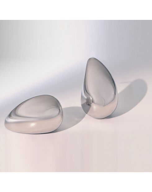 Boucles d'oreilles Nadine Acier Inoxydable argentées