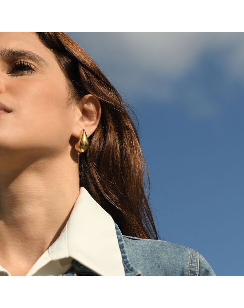 Boucles d'oreilles Nadine Acier Inoxydable argentées