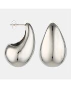 Boucles d'oreilles Nadine Acier Inoxydable argentées