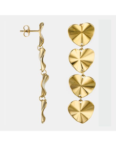 Boucles d'oreilles Ninon Acier Inoxydable dorées
