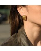 Boucles d'oreilles Perrine Acier Inoxydable dorées