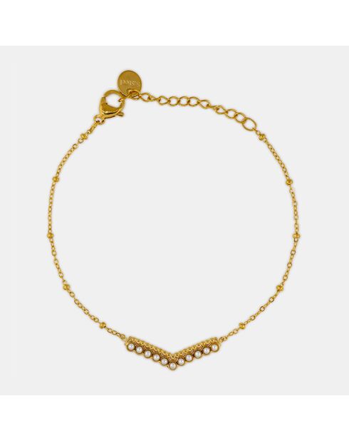 Sandra goldenes Edelstahlarmband