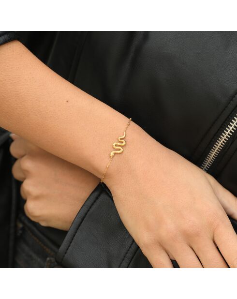 Sara gouden armband in roestvrij staal