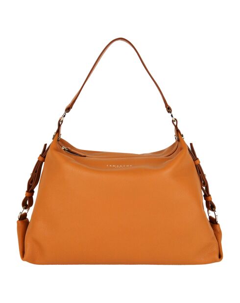 Sac porté épaule en Cuir Naturel orange - 50x15x25 cm