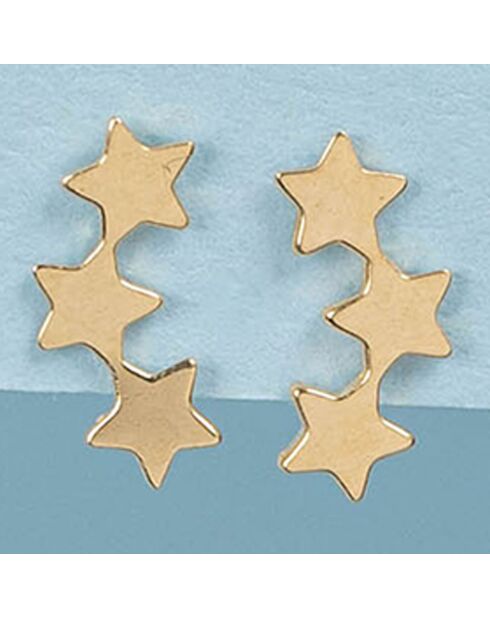 Boucles d'oreilles Andromède or jaune