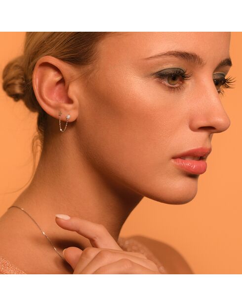 Boucle d'oreille unitaire Royal or jaune