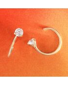 Boucles d'oreilles Arc brillant or jaune