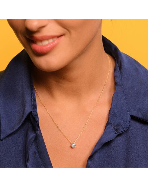 Pendentif Splendeur or jaune