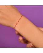 Bracelet Linea Email rouge or jaune