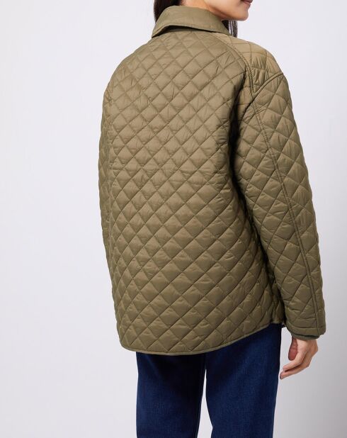 Veste matelassée light coupe ample type chasse kaki