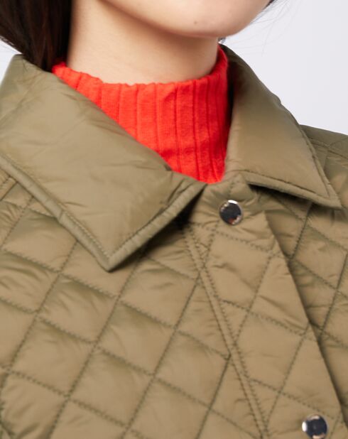 Veste matelassée light coupe ample type chasse kaki