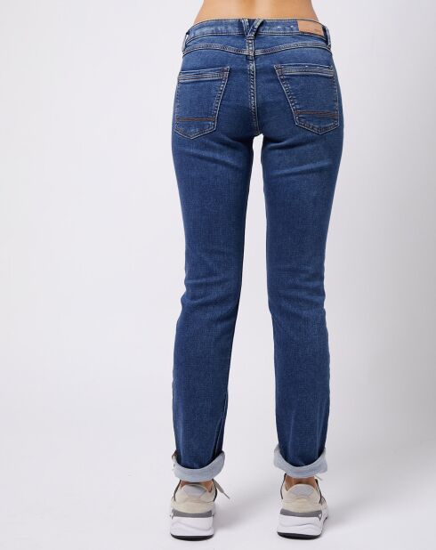 Jean stretch Slim en coton biologique mélangé bleu moyen