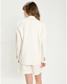 Veste en Lin & Coton Volie ivoire