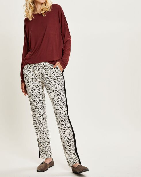 T-Shirt de pyjama acajou