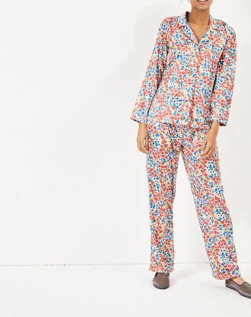 Pyjama satiné Paula imprimé liberty multicolore