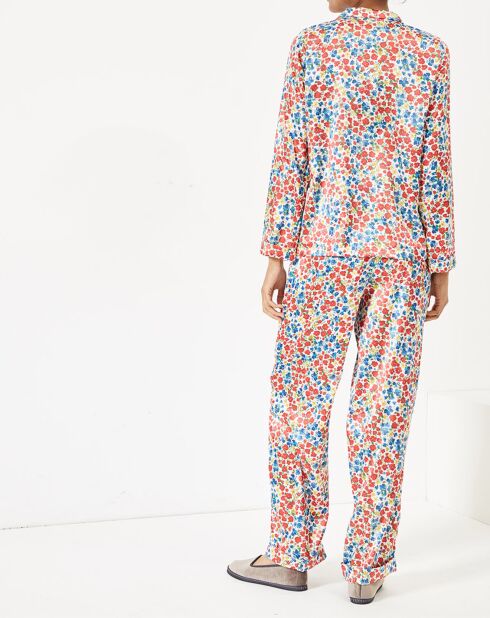 Pyjama satiné Paula imprimé liberty multicolore