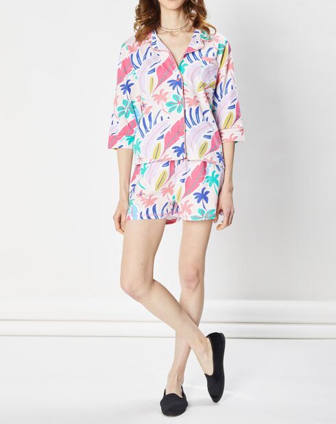 Pyjama imprimé multicolore