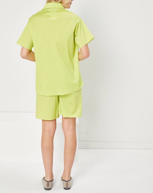 Pyjama Camille vert anis