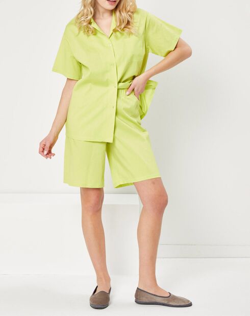 Pyjama Camille vert anis