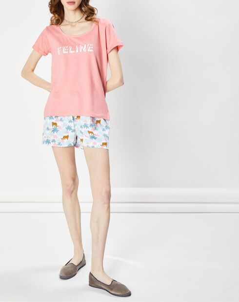 Pyjama imprimé multicolore