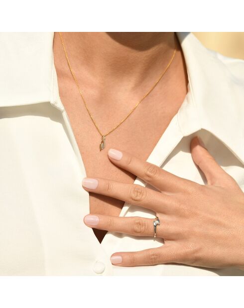 Bague Dava Diamants 0.05ct Or Blanc