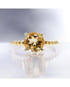 Bague Clou Citrine 2.3ct or jaune