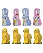 Sachet de Poussins et Lapins en Chocolat au Lait 360g