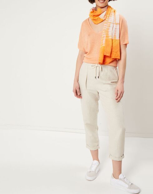 Foulard Livia tie and dye orange - 184x74 cm