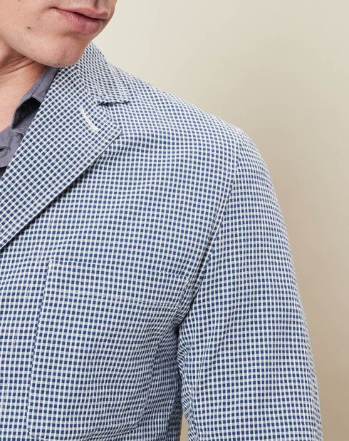 Veste légère Job bleu/blanc