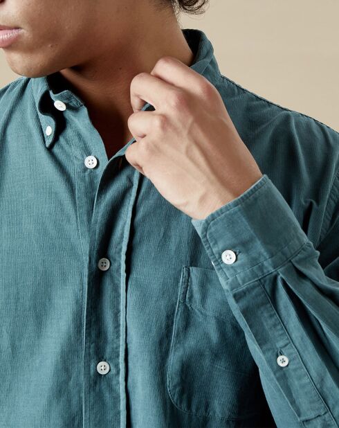 Chemise en Velours Milleraies regular Pitt Pat raf