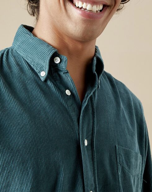 Chemise en Velours côtelé regular Pitt Pat thymes